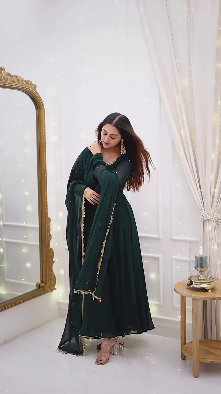 Emerald Green Anarkali Suit