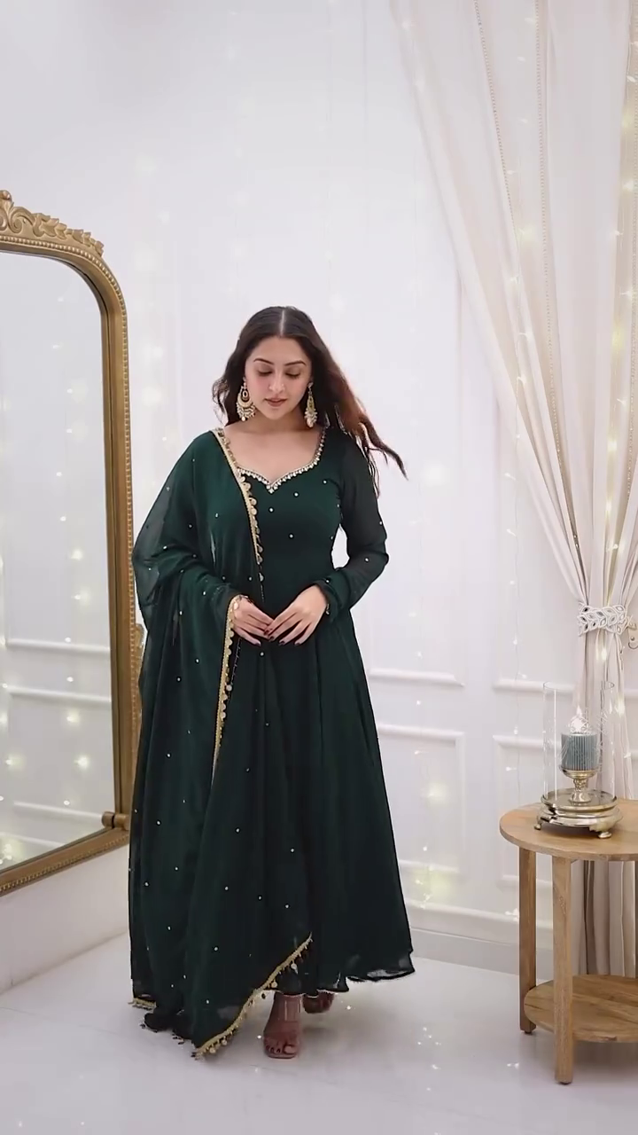 Emerald Green Anarkali Suit