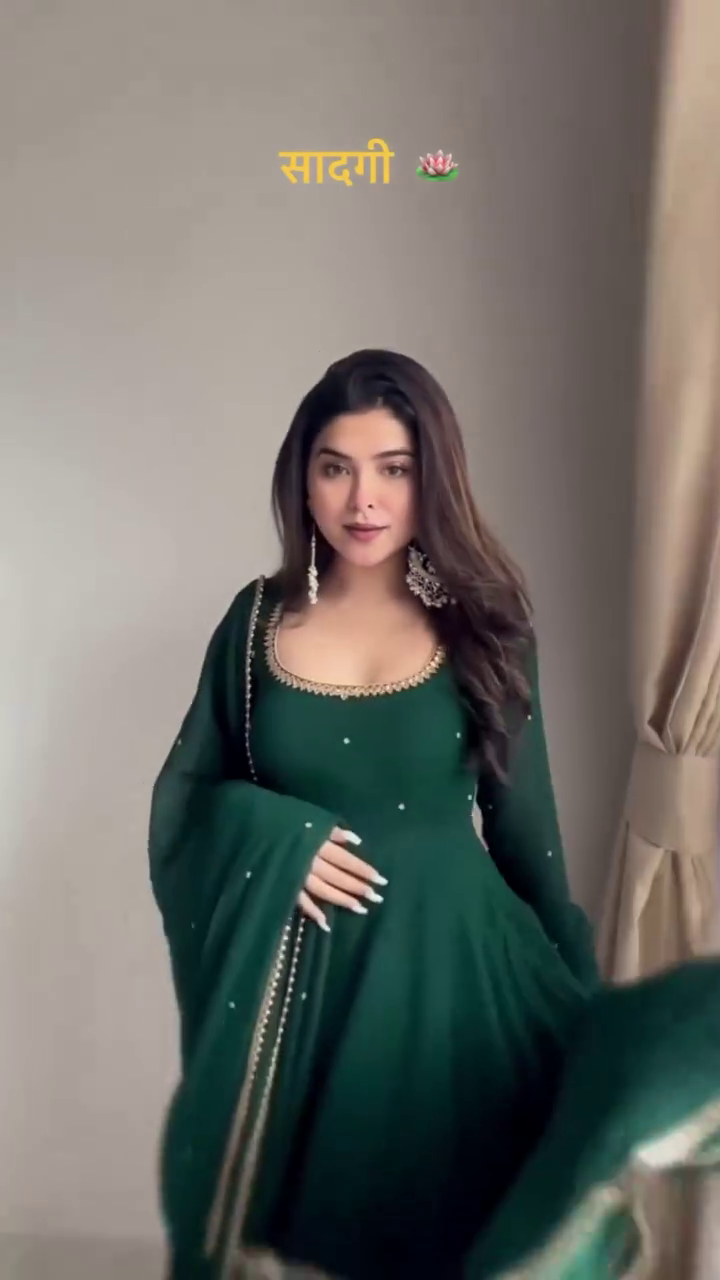 Elegant Green Anarkali Suit