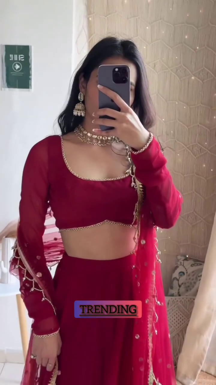 Trending Red Lehenga Set