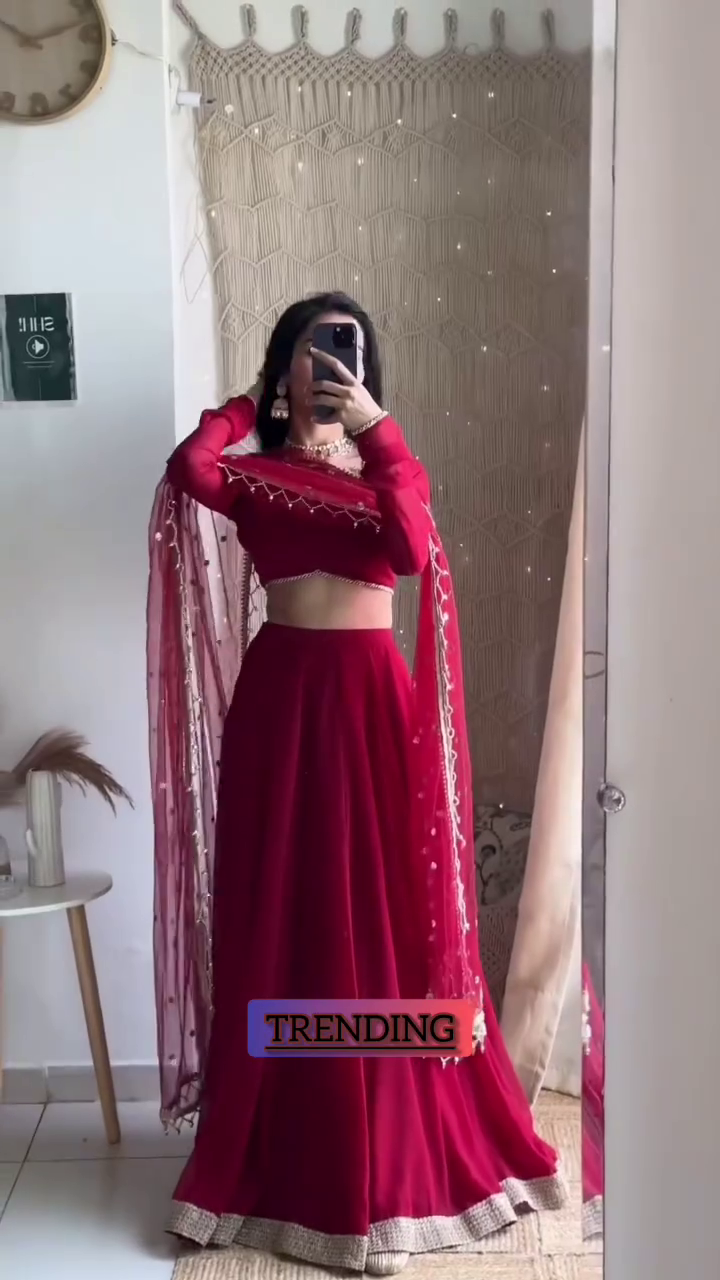 Trending Red Lehenga Set