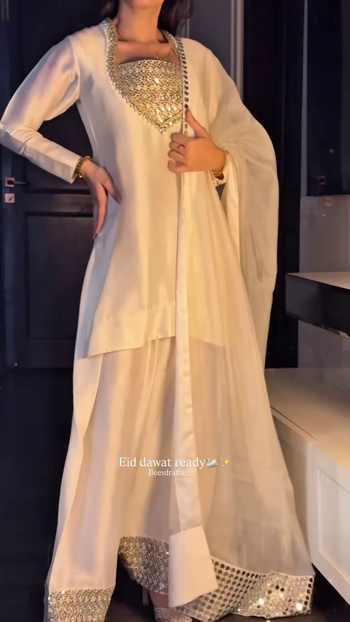 Elegant Ivory Festive Suit