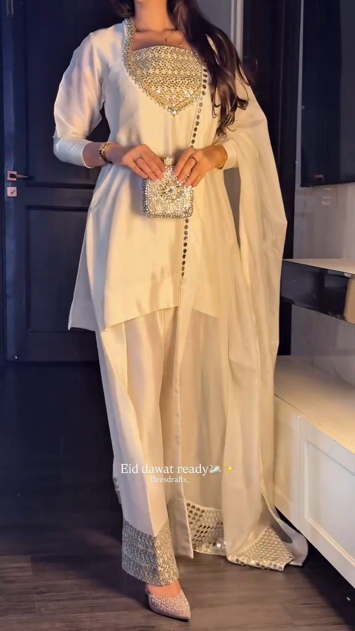 Elegant Ivory Festive Suit