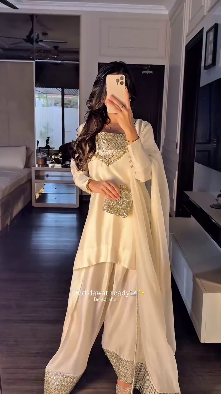 Elegant Ivory Festive Suit