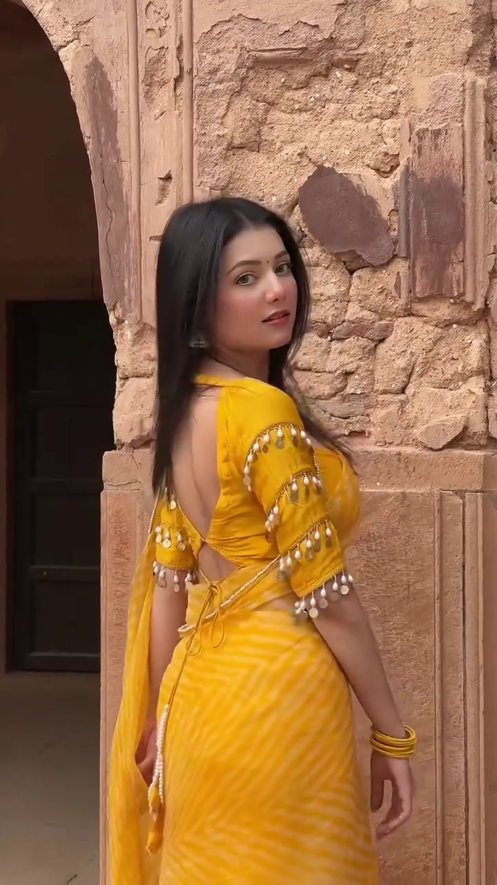 Sunshine Yellow Designer Saree