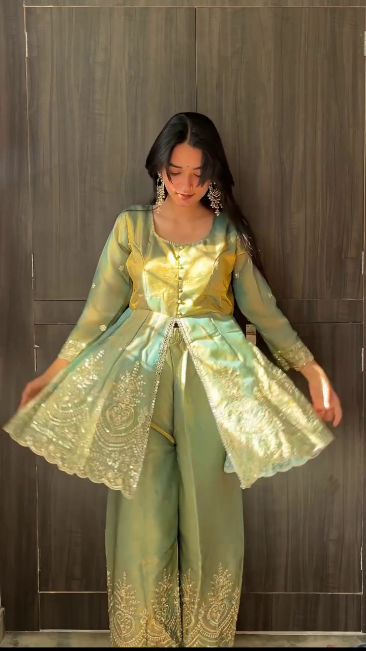 Elegant Mint Ethnic Suit