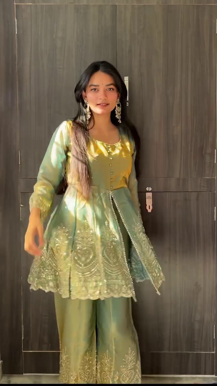 Elegant Mint Ethnic Suit