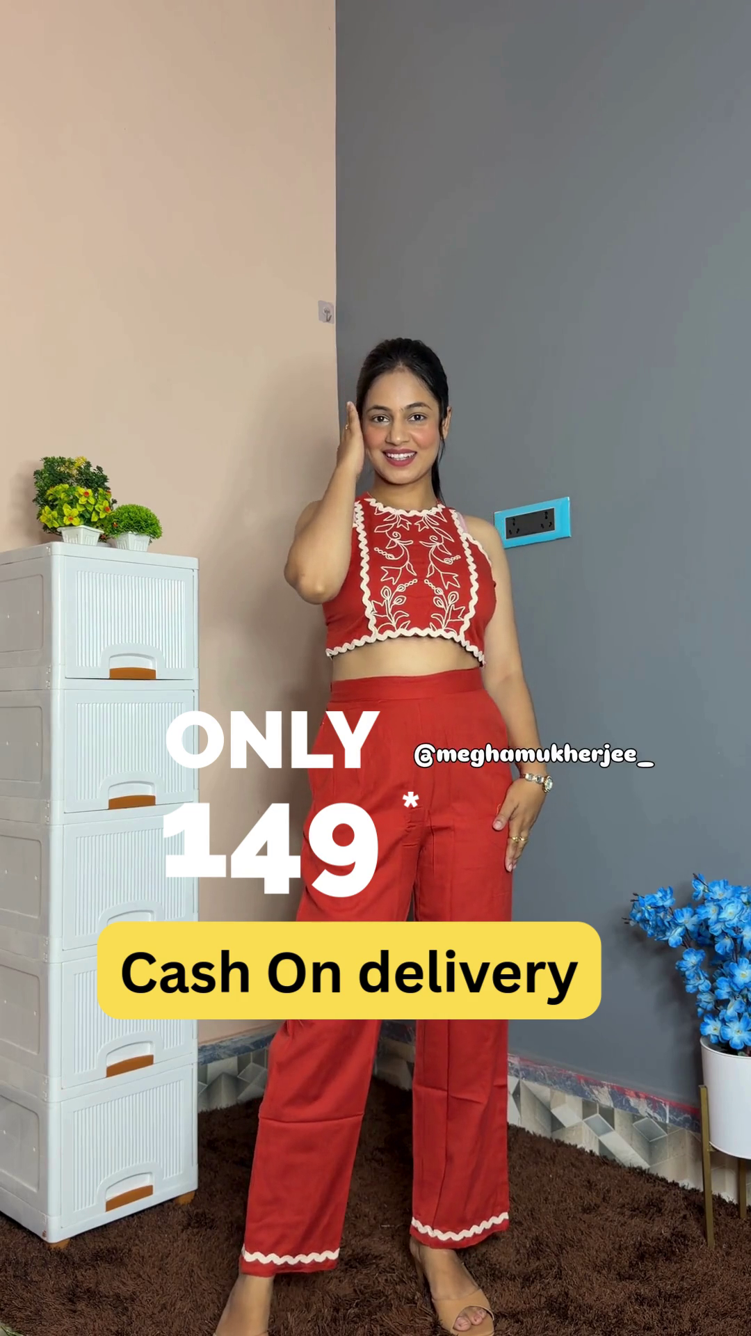 Chic Embroidered Co-Ord Set