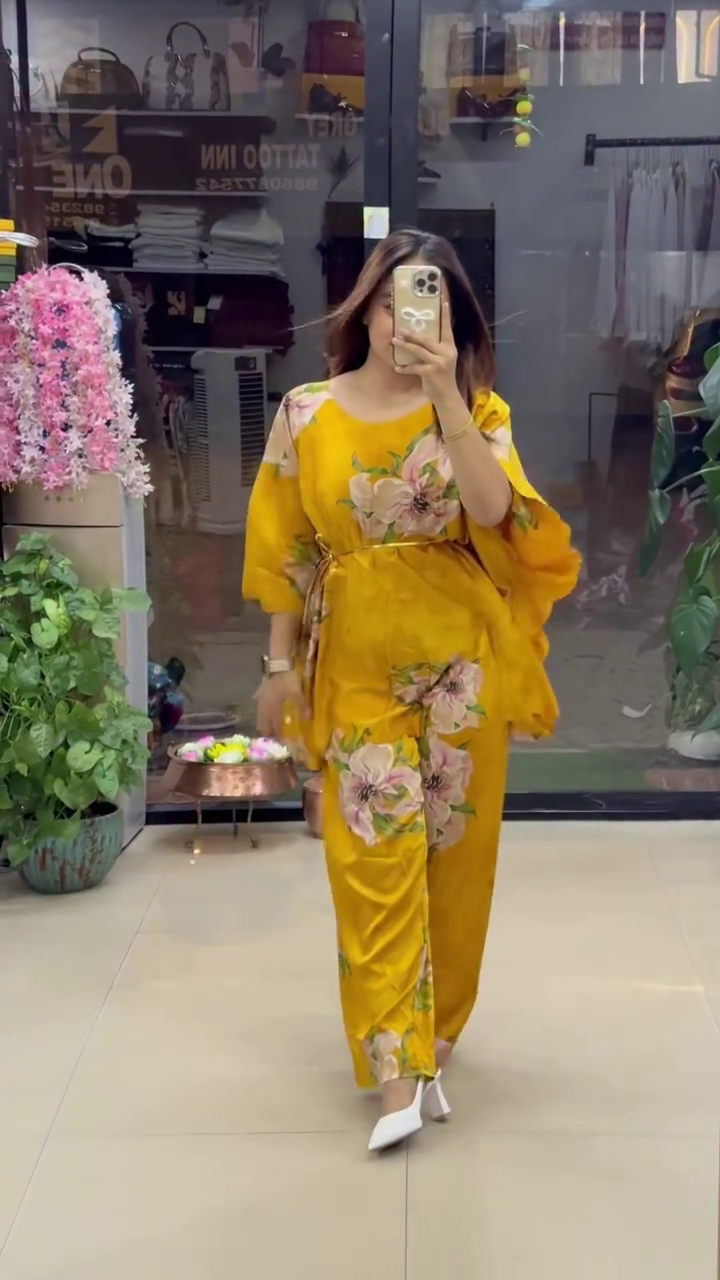 Graceful Floral Co-Ord Ensemble