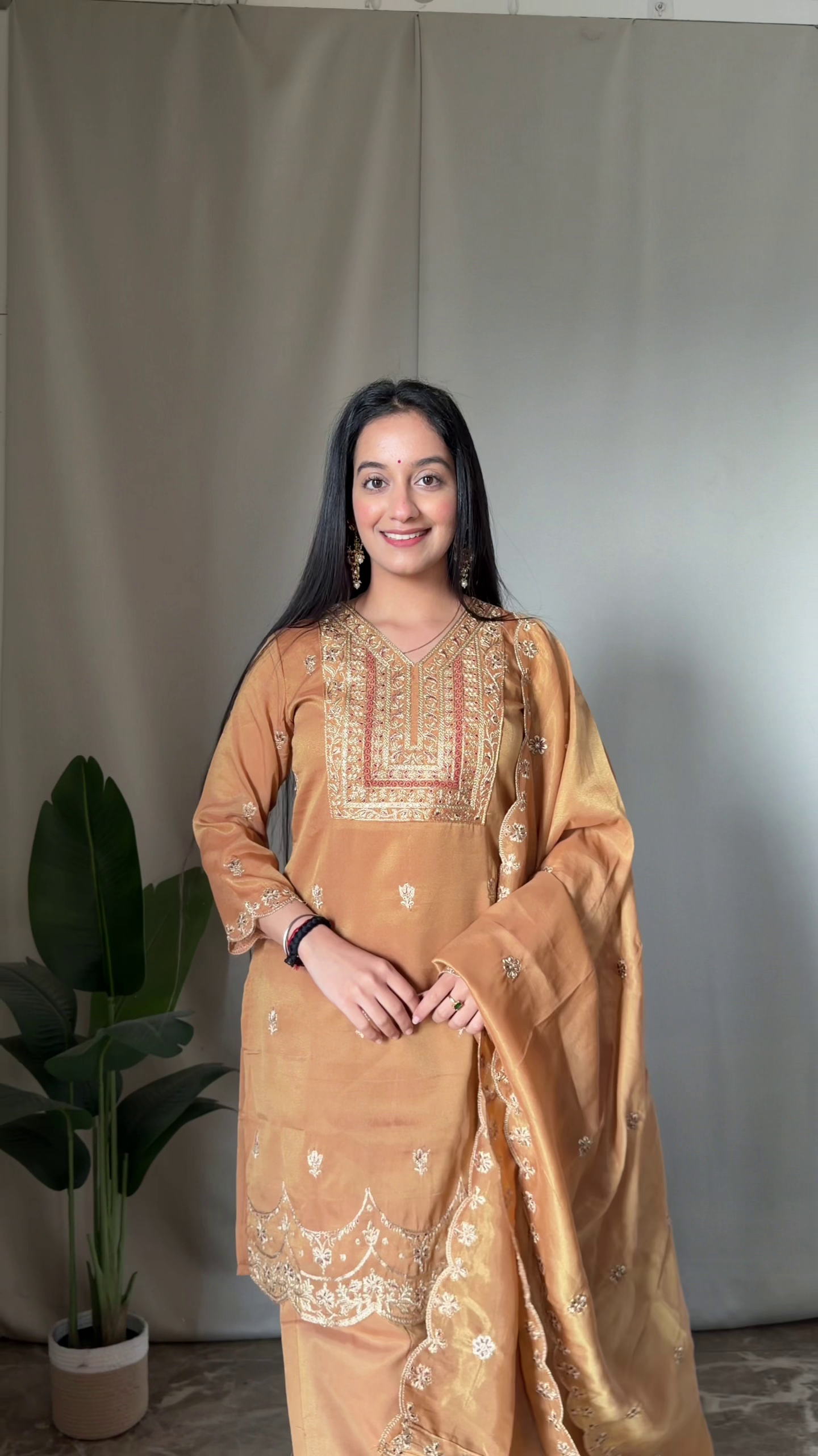 Elegant Festive Embroidered Suit