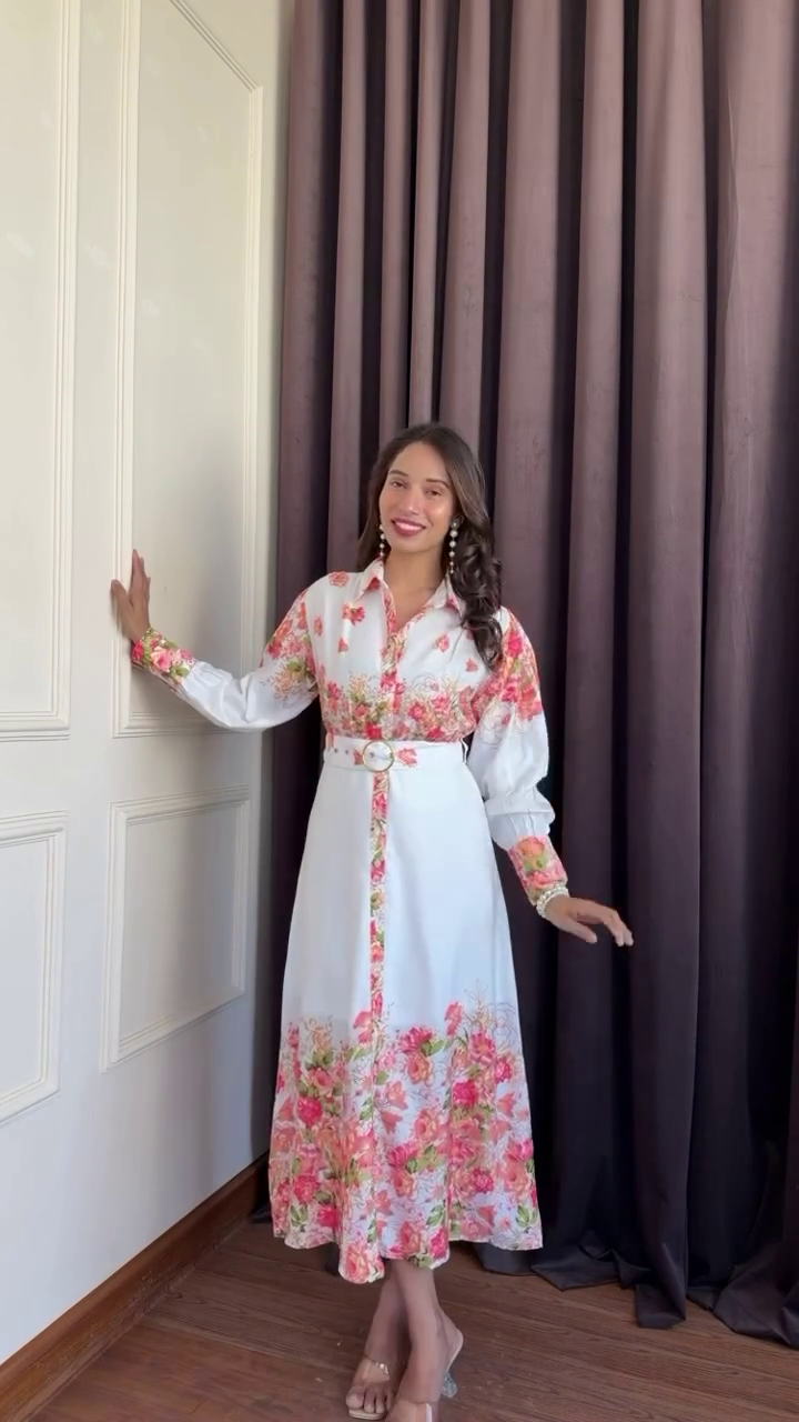 Graceful Floral Summer Dress