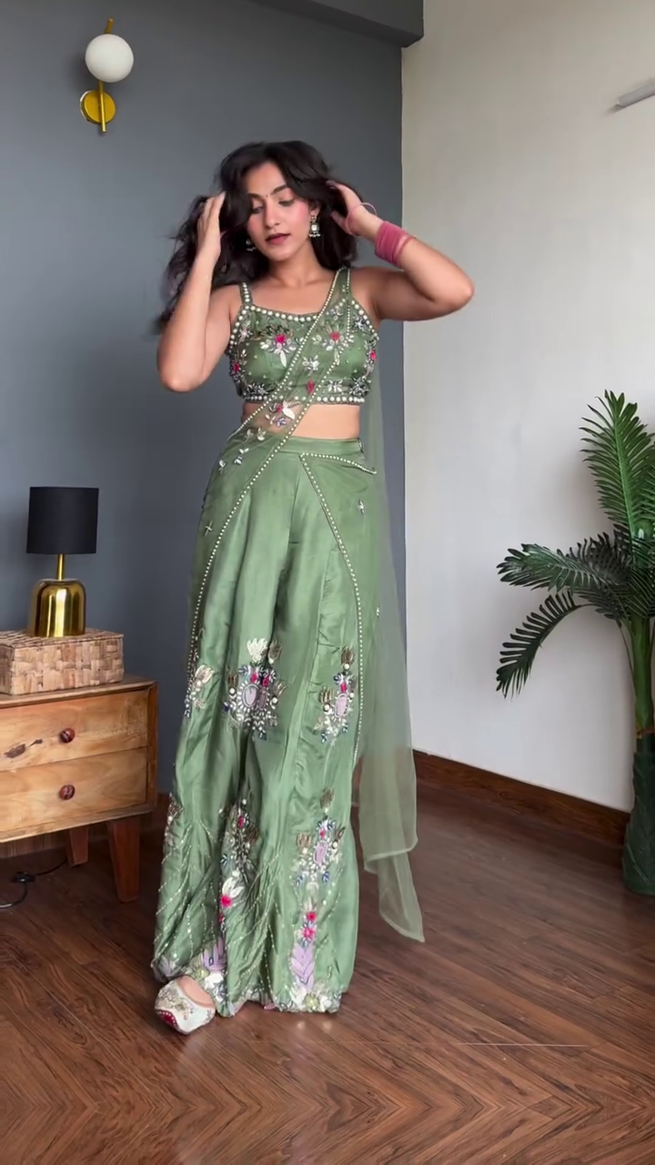 Embroidered Ethnic Lehenga Set