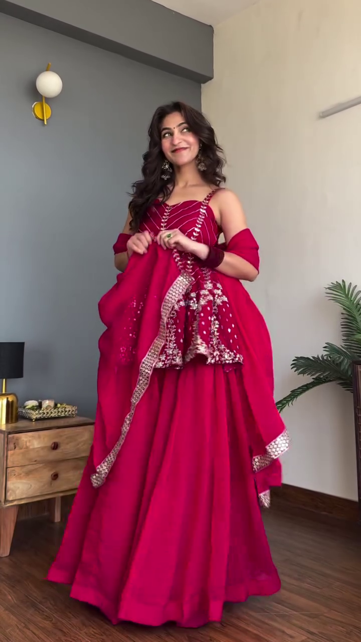 Embroidered Ethnic Lehenga Set