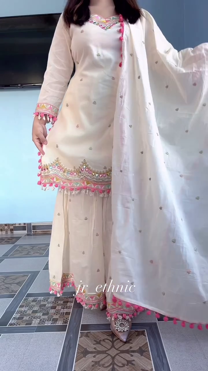 Embroidered Ethnic Suit Set